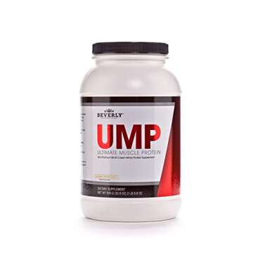 Beverly International UMP Protein Powder, Angel Food Cake. Unique Whey-Casein Ratio Builds Lean Muscle. Easy to Digest. No Bloat. (32.8 oz) 2lb .8 oz