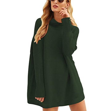 ANRABESS Women Oversized Casual Loose Turtleneck Long Sleeve Slouchy Baggy Knit Tunic Sweaters Pullo...