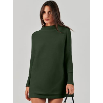 ANRABESS Oversized Turtleneck Sweater - Elegant Comfort