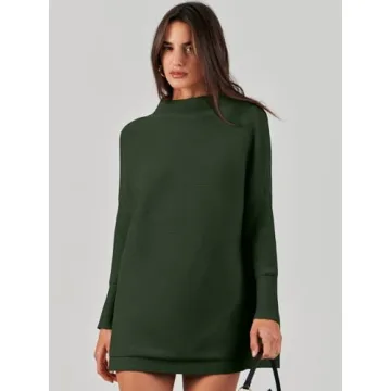 ANRABESS Oversized Turtleneck Sweater - Elegant Comfort