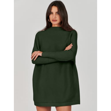 ANRABESS Oversized Turtleneck Sweater - Elegant Comfort