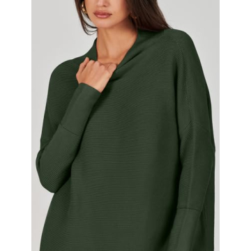 ANRABESS Oversized Turtleneck Sweater - Elegant Comfort