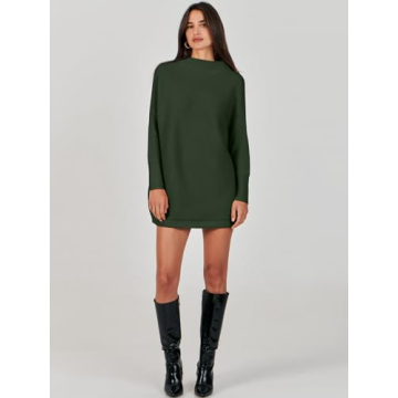 ANRABESS Oversized Turtleneck Sweater - Elegant Comfort