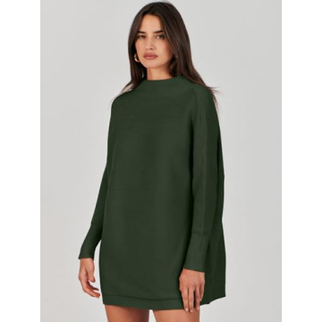ANRABESS Oversized Turtleneck Sweater - Elegant Comfort