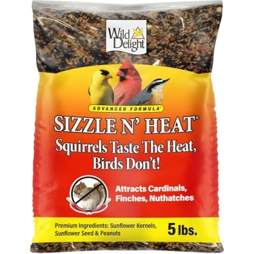 Sizzlenheat Bird Food 5# - Premium Hot Blend for Birds, Squirrel Deterrent