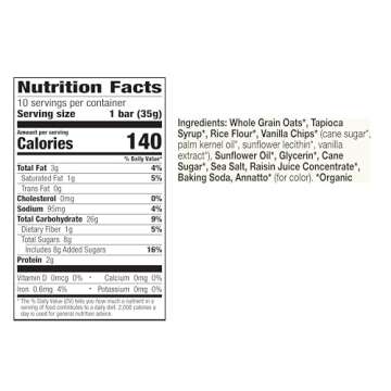 Cascadian Farm Organic Vanilla Chip Granola Bars - 10 Pack