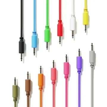 ExcelValley 5-Pack 1/8" Mono Modular Patch Cables