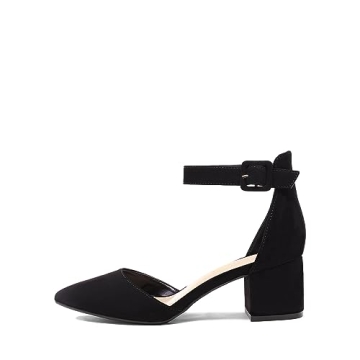 Chic DREAM PAIRS Low Heel Pumps for Stylish Comfort