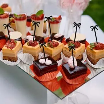 ABOOFAN 60 Pcs Fruit Fork Black Cocktail Picks Party Food Sticks Cocktail Appetizer Picks Cocktail Sticks Black Bows Halloween Decor Bow Design Dessert Picks