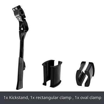 N+1 Adjustable Rear Side Kickstand for Mountain, eBike, Road, City & Heavy Bikes - 26"-29" Inch