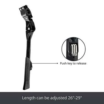 N+1 Adjustable Rear Side Kickstand for Mountain, eBike, Road, City & Heavy Bikes - 26"-29" Inch