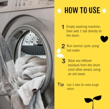 Molly's Suds Washing Machine Cleaner Tablets for Freshness