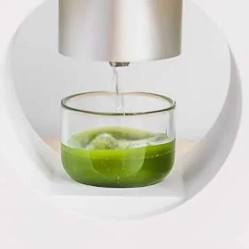 Matcha Maker Starter Kit, an Innovative At-home Matcha Machine that Produces Freshly Ground Matcha from Organic Shade-grown Japanese Tea Leaves (White)
