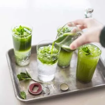 Matcha Maker Starter Kit, an Innovative At-home Matcha Machine that Produces Freshly Ground Matcha from Organic Shade-grown Japanese Tea Leaves (White)