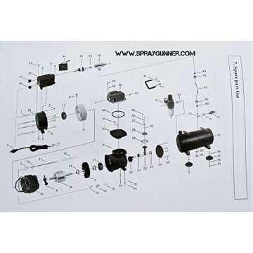 with air Tank. Piston Type. NO-Name Brand by SprayGunner
