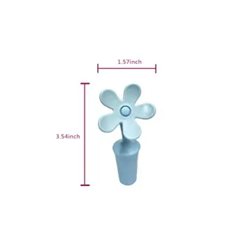 Flycheers Flower Silicone Wine Stoppers - Fun & Functional