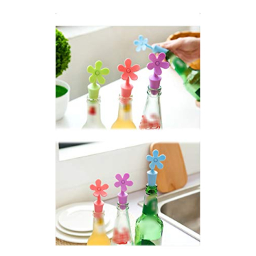 Flycheers Flower Silicone Wine Stoppers - Fun & Functional