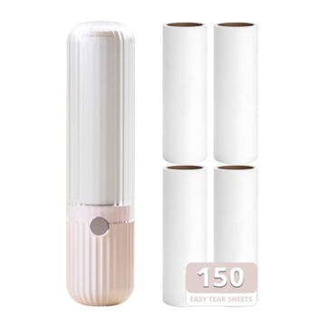 Sgdazo Compact Lint Roller with 150 Sheets – Portable Pet Hair Remover for Travel Essentials