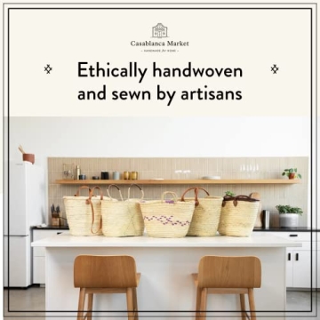 Casablanca Market Moroccan Market Basket with Four Straps