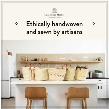 Casablanca Market Moroccan Market Basket with Four Straps