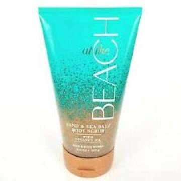 Bath & Body Works 6.6 Ounce Sand & Sea Salt Scrub with coconut oil At the Beach Scent (Packaging may...