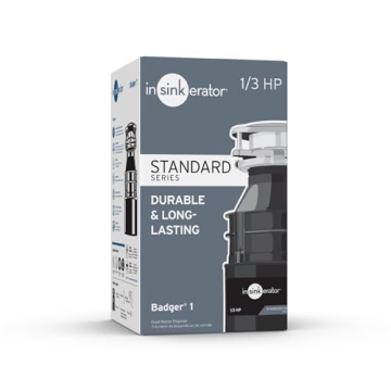 InSinkErator Badger 1 Garbage Disposal, 1/3 HP, Quiet Performance