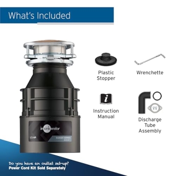 InSinkErator Badger 1 Garbage Disposal, 1/3 HP, Quiet Performance