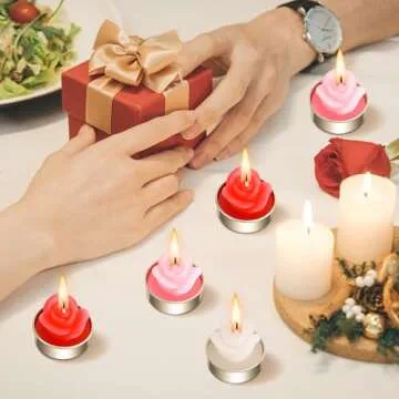 Shupakul Rose Tealight Candles for Valentine's Day Gifts
