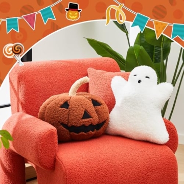 Poen Halloween Pillows Soft Decorative Cushions for Fun Decor