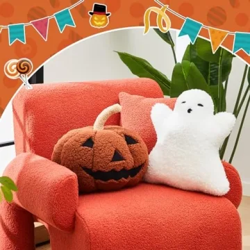 Poen Halloween Pillows Soft Decorative Cushions for Fun Decor