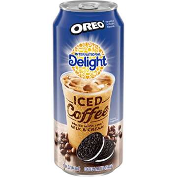 International Delight Iced Coffee, Oreo Cookie, 15 Fl Oz, Pack of 12