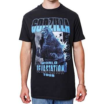 Godzilla World Devastation Tour T-Shirt for Fans
