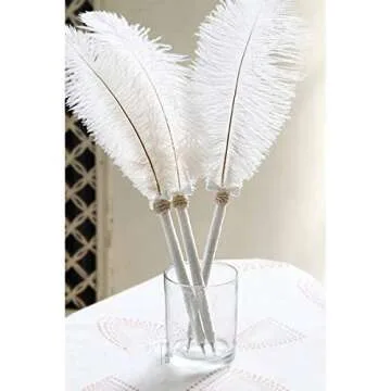 AWAYTR Natural Ostrich Feathers for Elegant Home Decor