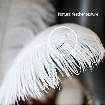AWAYTR Natural Ostrich Feathers for Elegant Home Decor