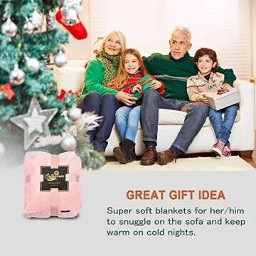 Catalonia Pink Sherpa Throws Blanket for Girls, Valentine's Day Gifts, Super Soft Comfy Fuzzy Micro Plush Fleece Snuggle TV Blanket for Sofa Couch Bed, 50"x60"
