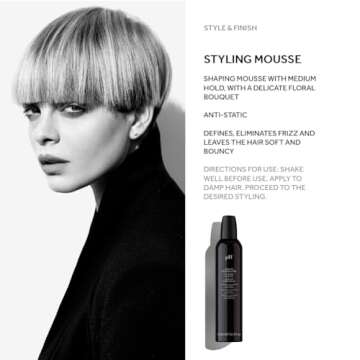 pH PURE HAIR Labs Styling Mousse - Lightweight Frizz Control & Volume, 10.1 oz