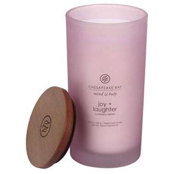Chesapeake Bay Candle Joy + Laughter Large Jar, Eco-Friendly Scented Candle