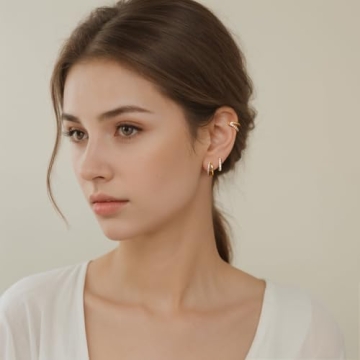 Trendy QUINBY Hoop Earrings Set for Sensitive Ears