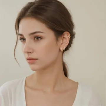 Trendy QUINBY Hoop Earrings Set for Sensitive Ears