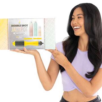 Drybar The Double Shot Jackpot Styling Set | Smooth Hair Essentials, Multi-Color