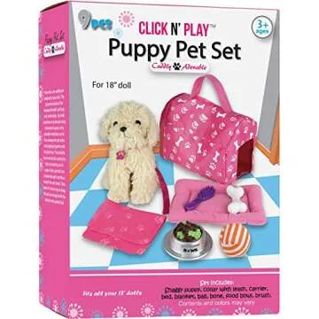 Click N' Play Toy Puppy Set - Perfect Gift for Kids