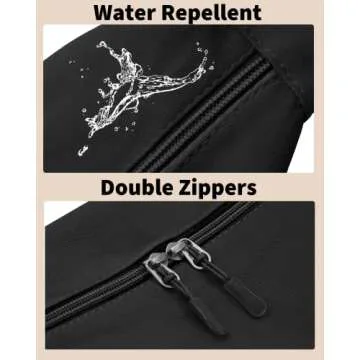 Small Sling Crossbody Bag for Women Men Trendy, Mini Crescent Bag with Adjustable Strap, 2 Zippers Lightweight Nylon Bag