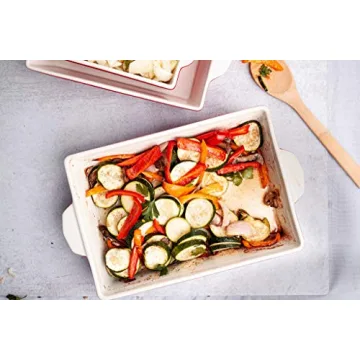 Kook Ceramic Bakeware Set for Casseroles & More