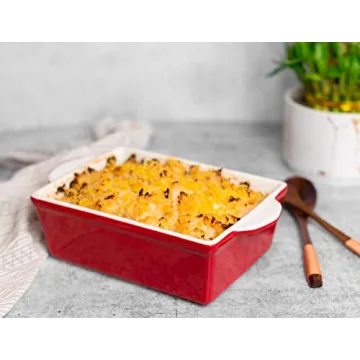 Kook Ceramic Bakeware Set for Casseroles & More