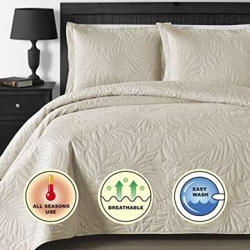 Cozy Lightweight Oversized Coverlet Set for All Ages