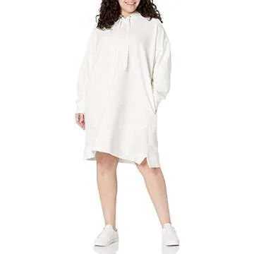 Iona Long-Sleeve Hooded Mini Sweatshirt Dress - The Drop