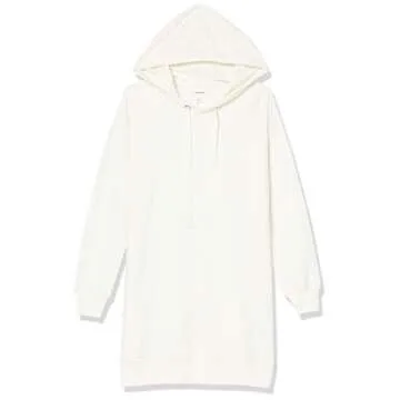Iona Long-Sleeve Hooded Mini Sweatshirt Dress - The Drop