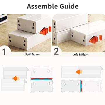 ARTDOT Diamond Art Storage Containers, 4 Pack Stackable Bead Organizers with 128 Slots and Diamond Painting Accessories and Tools for Beads Nail Pill Rhinestones Seed