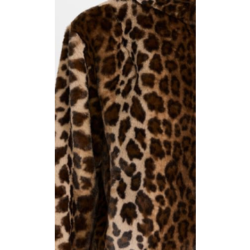 Velvet Women's Valli Faux Fur Jacket in Leopard Print