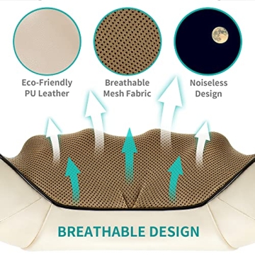 Nekteck Shiatsu Neck and Back Massager with Heat